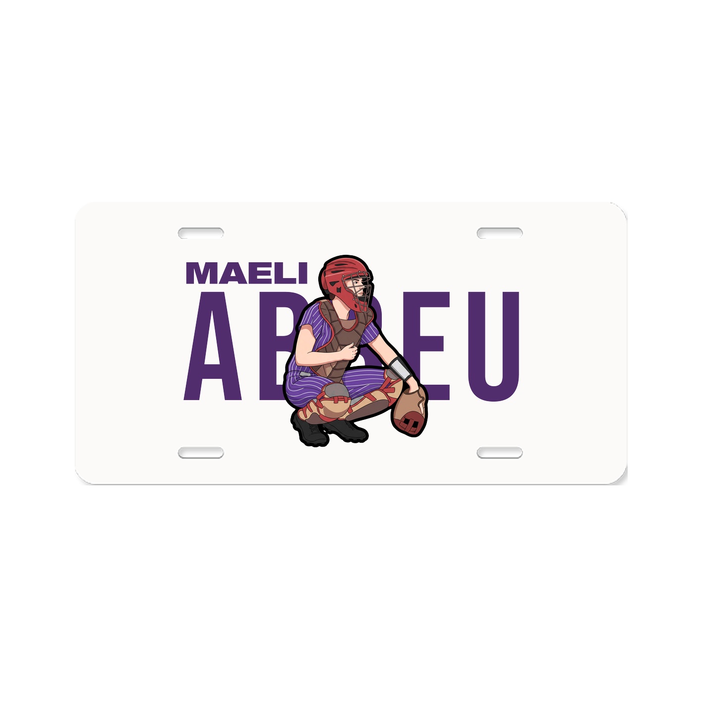 License Plate — Player Name in Classic