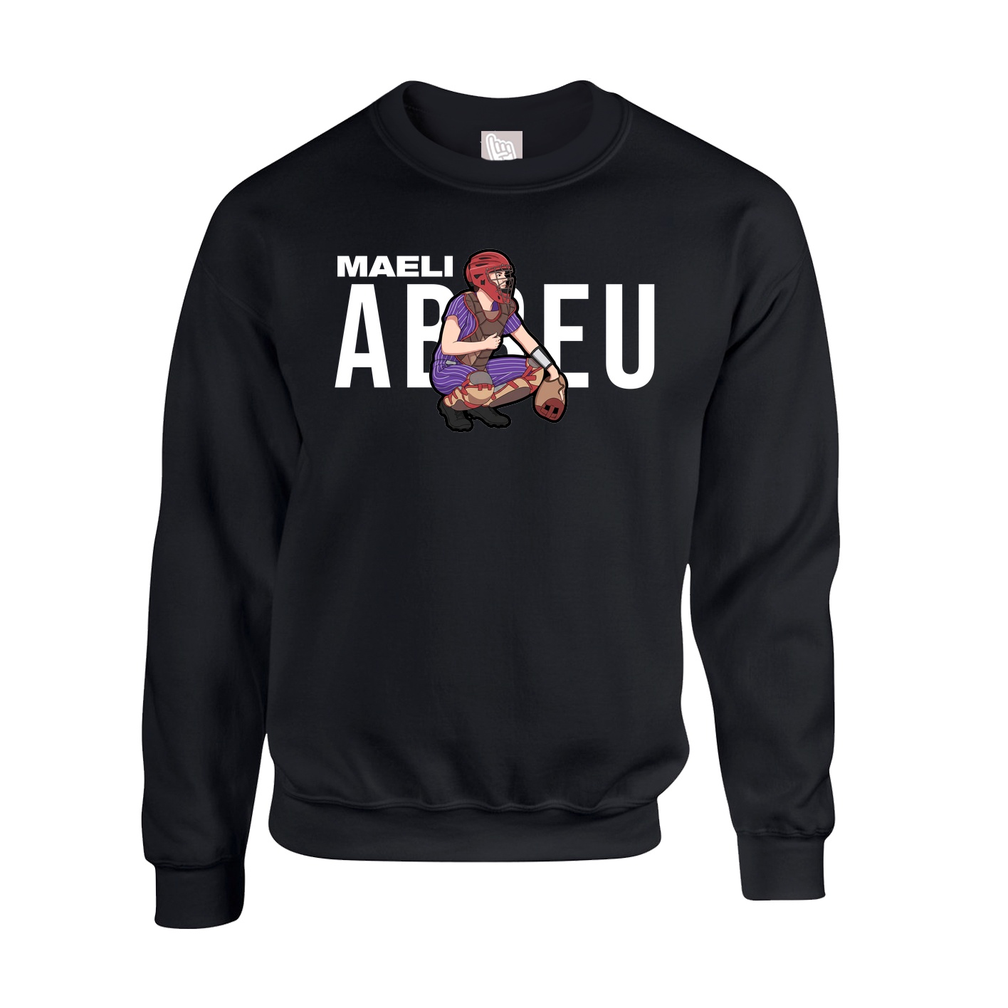 Fleece Crew — Player Name in Black