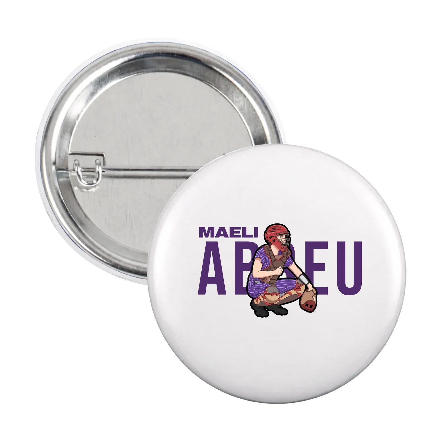 Game Day Button — Player Name in White