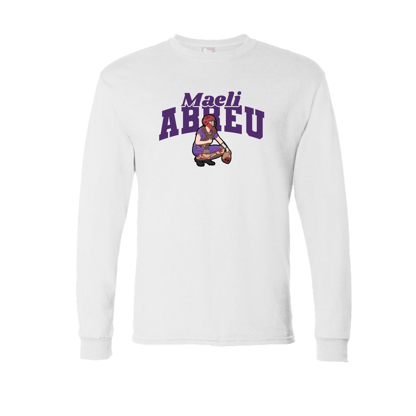 Long Sleeve Tee — Signature Arch in White