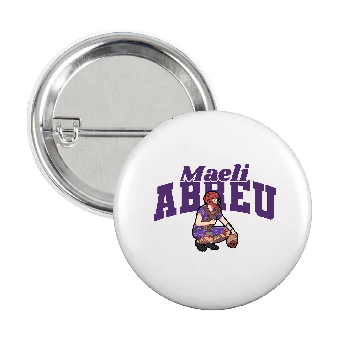 Game Day Button — Signature Arch in White