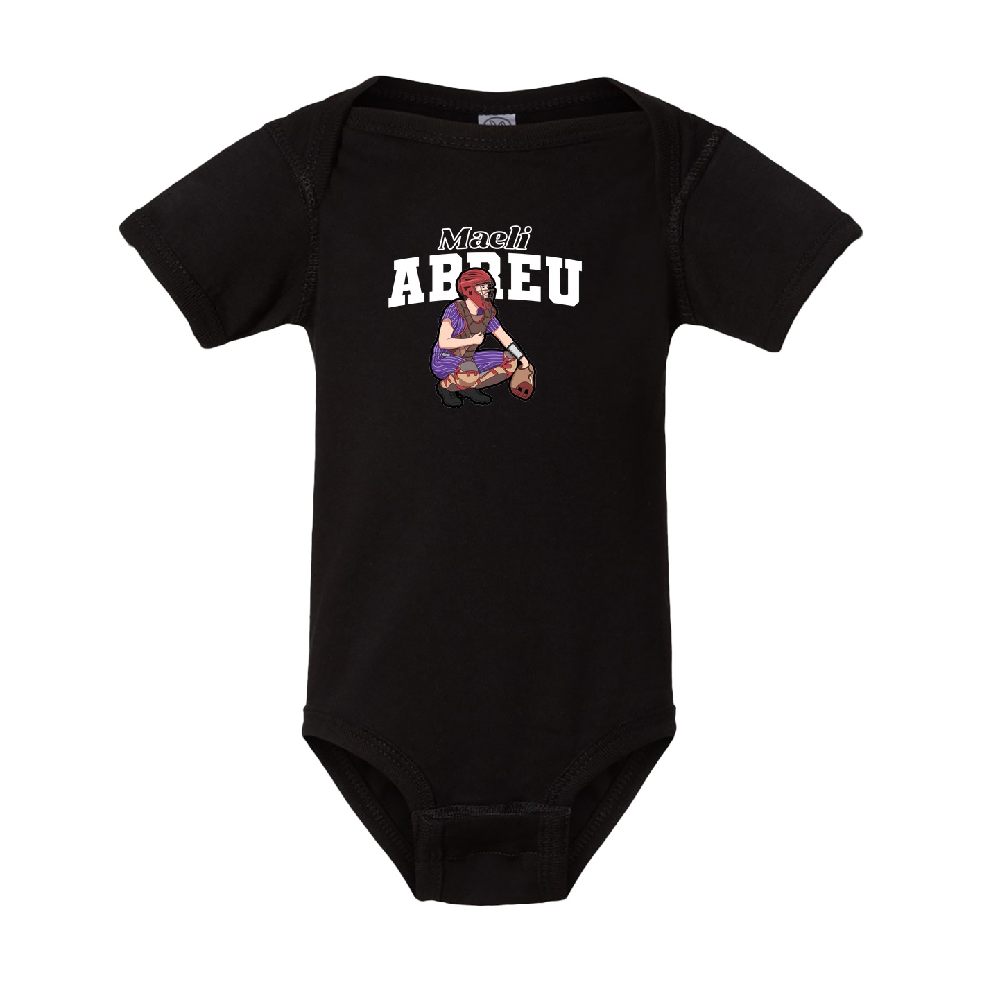Baby Onesie — Name Arch in Black