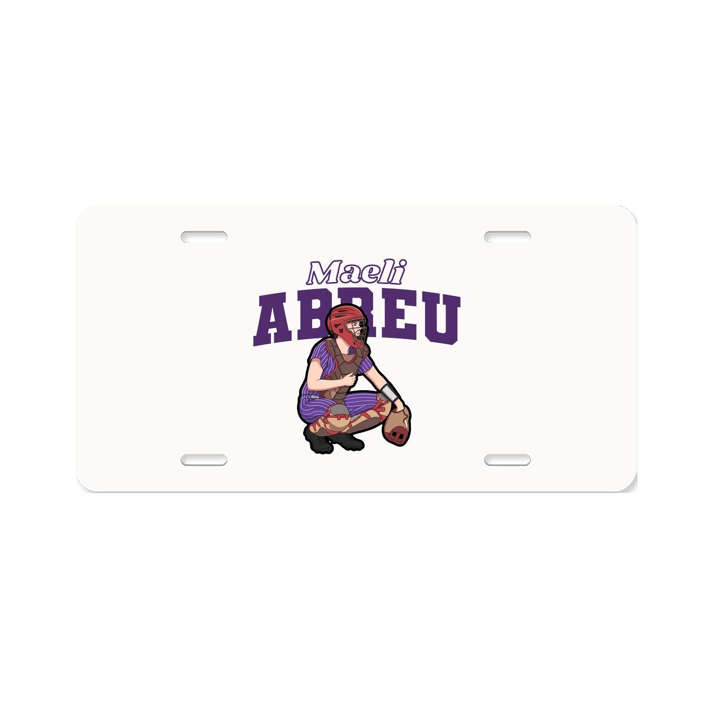 License Plate — Name Arch in Classic