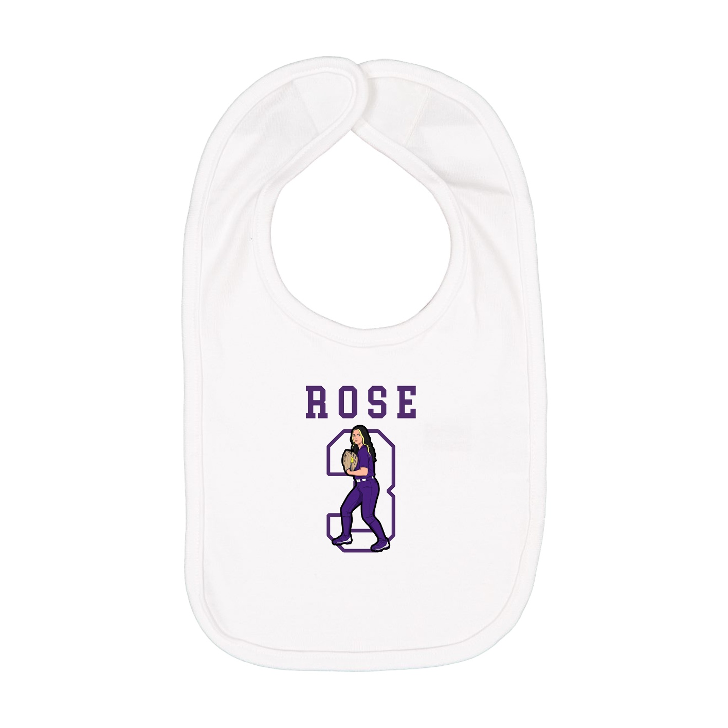 Infant Bib — Shirsey in White