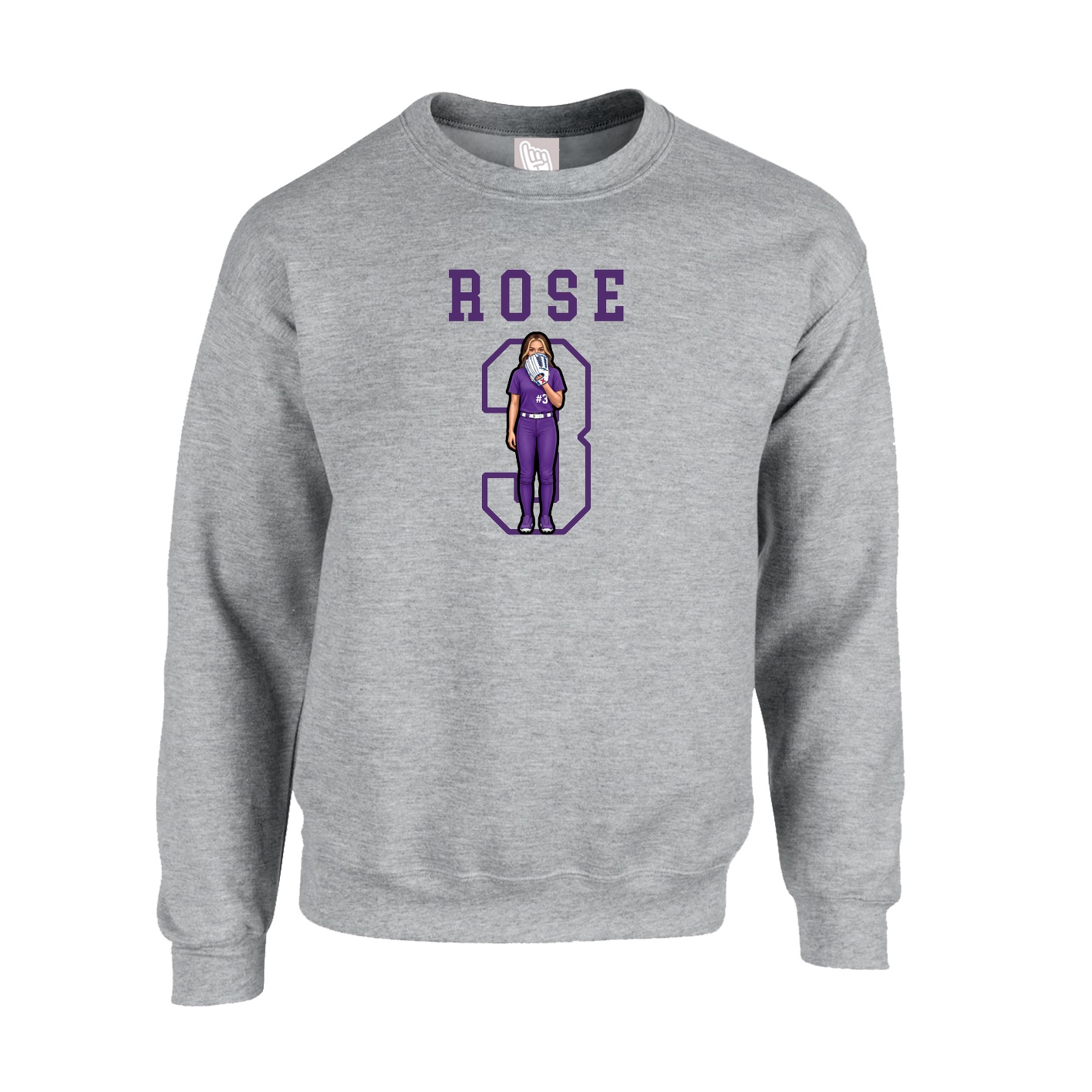 Fleece Crew — Shirsey in Grey