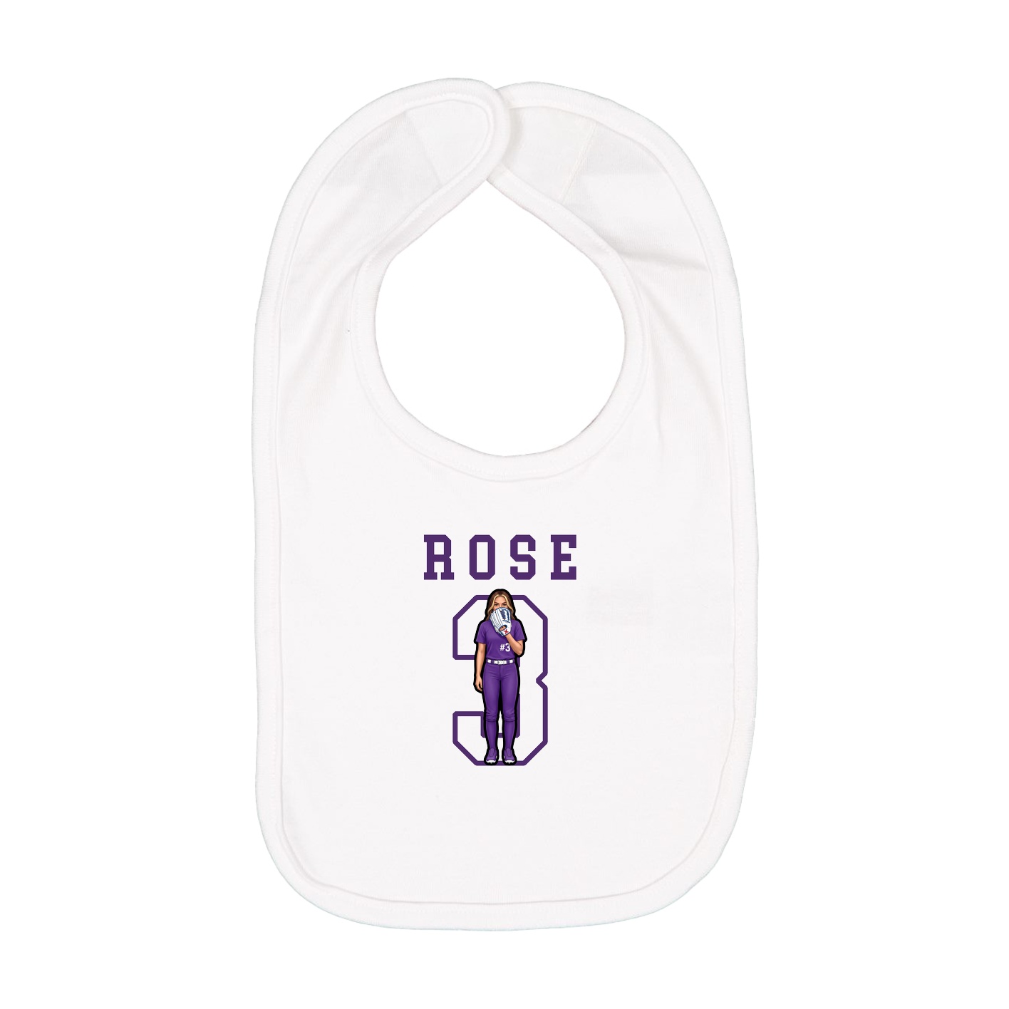 Infant Bib — Shirsey in White