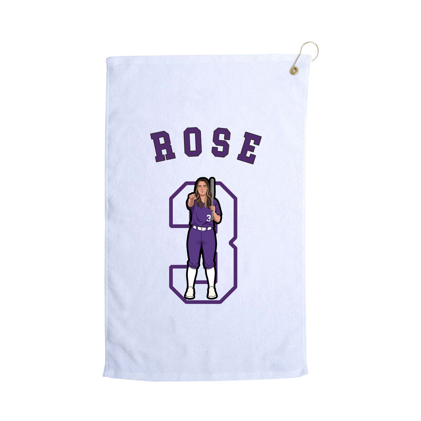 Golf Towel — Shirsey Arch in White