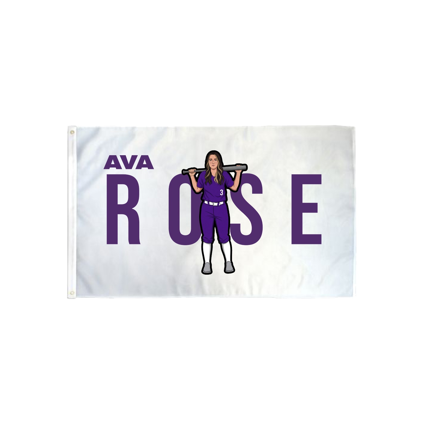 3x5 Flag — Player Name in Classic