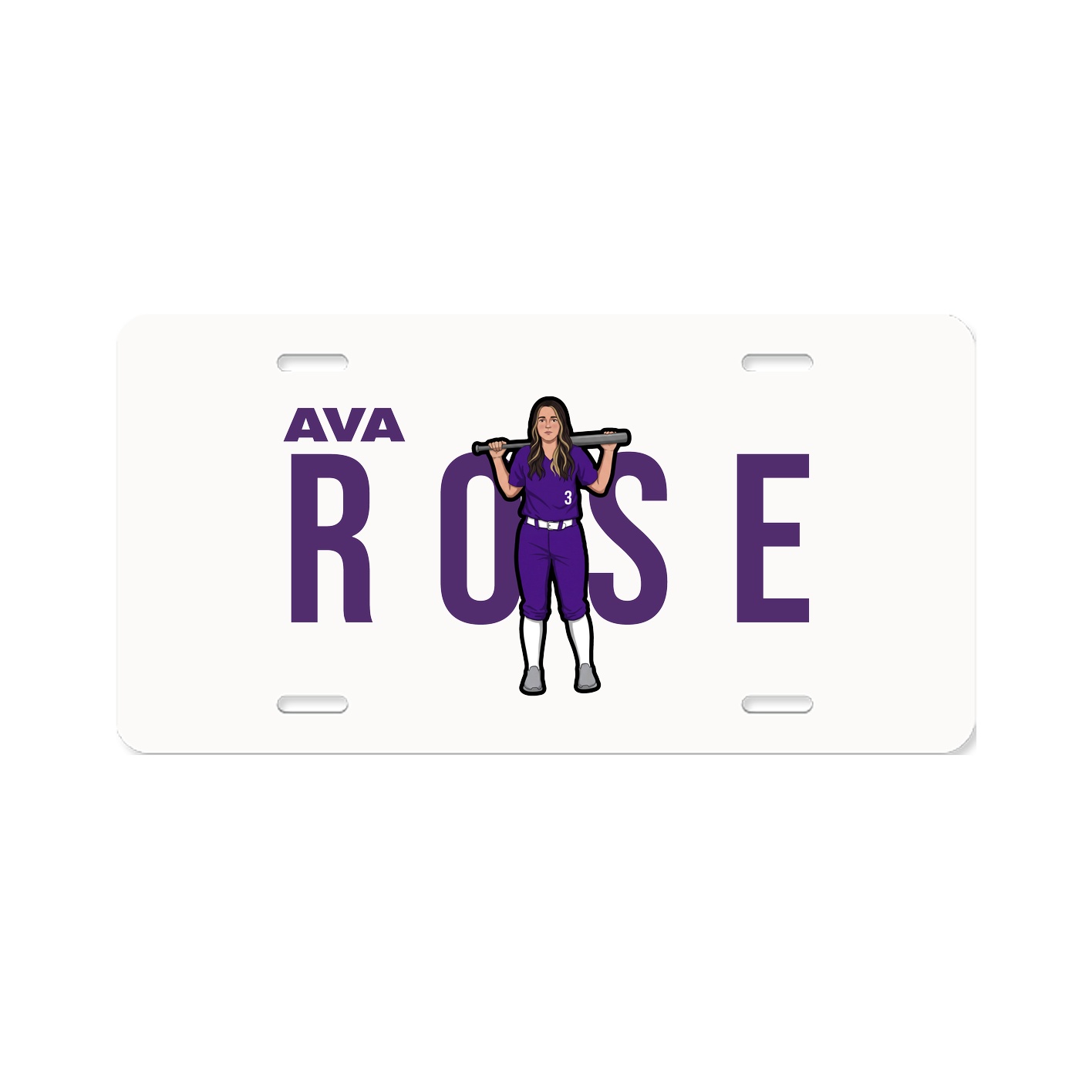 License Plate — Player Name in Classic