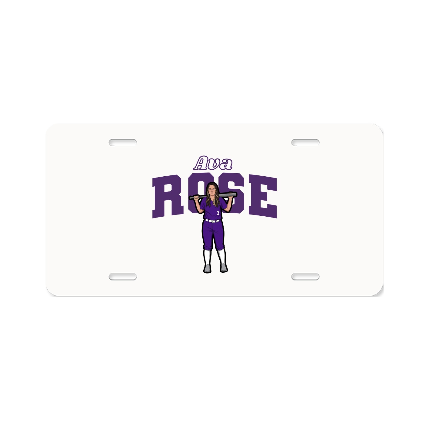 License Plate — Name Arch in Classic