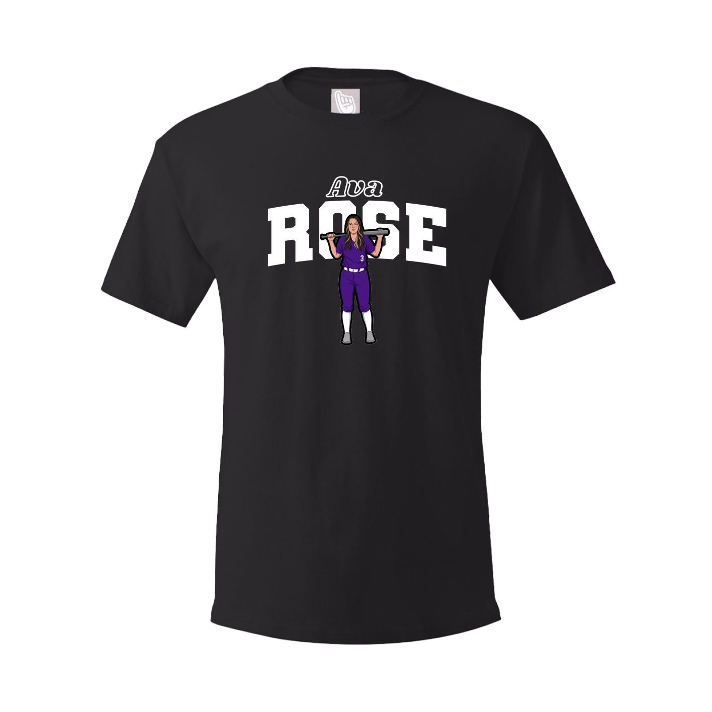 Youth Tee — Name Arch in Black