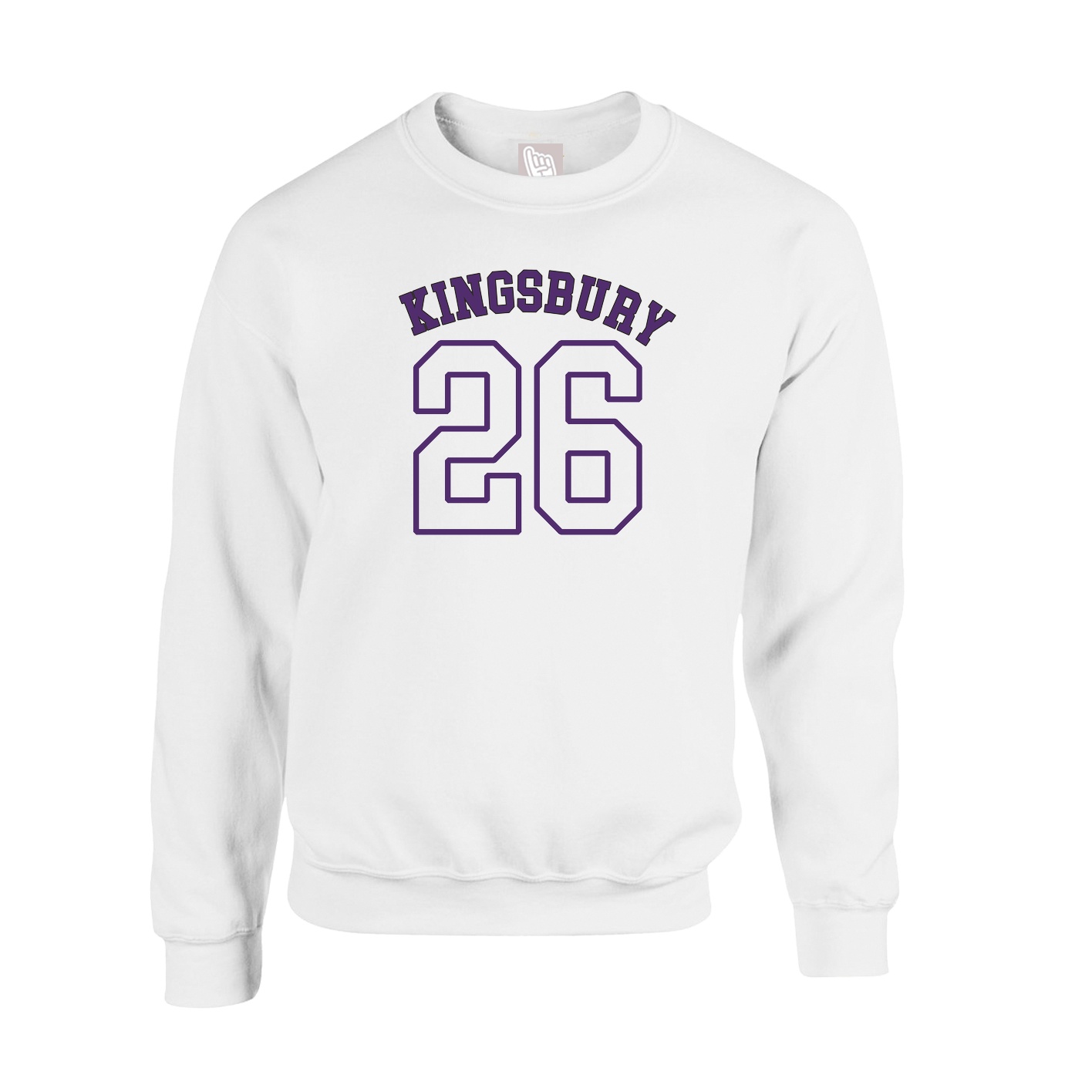Fleece Crew — Shirsey Arch in White