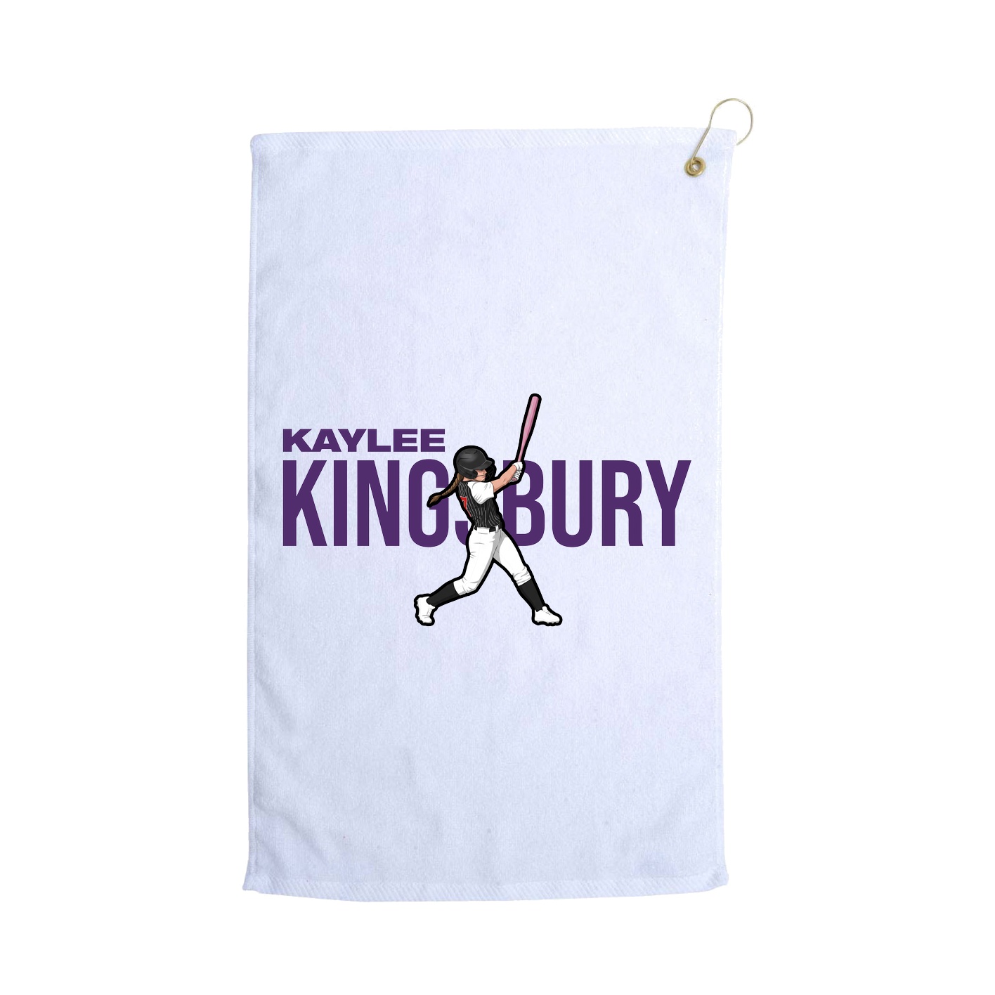 Golf Towel — Player Name in White