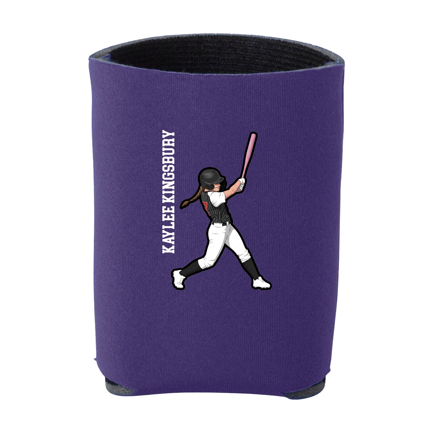 Can Holder — Name Vertical in Purple