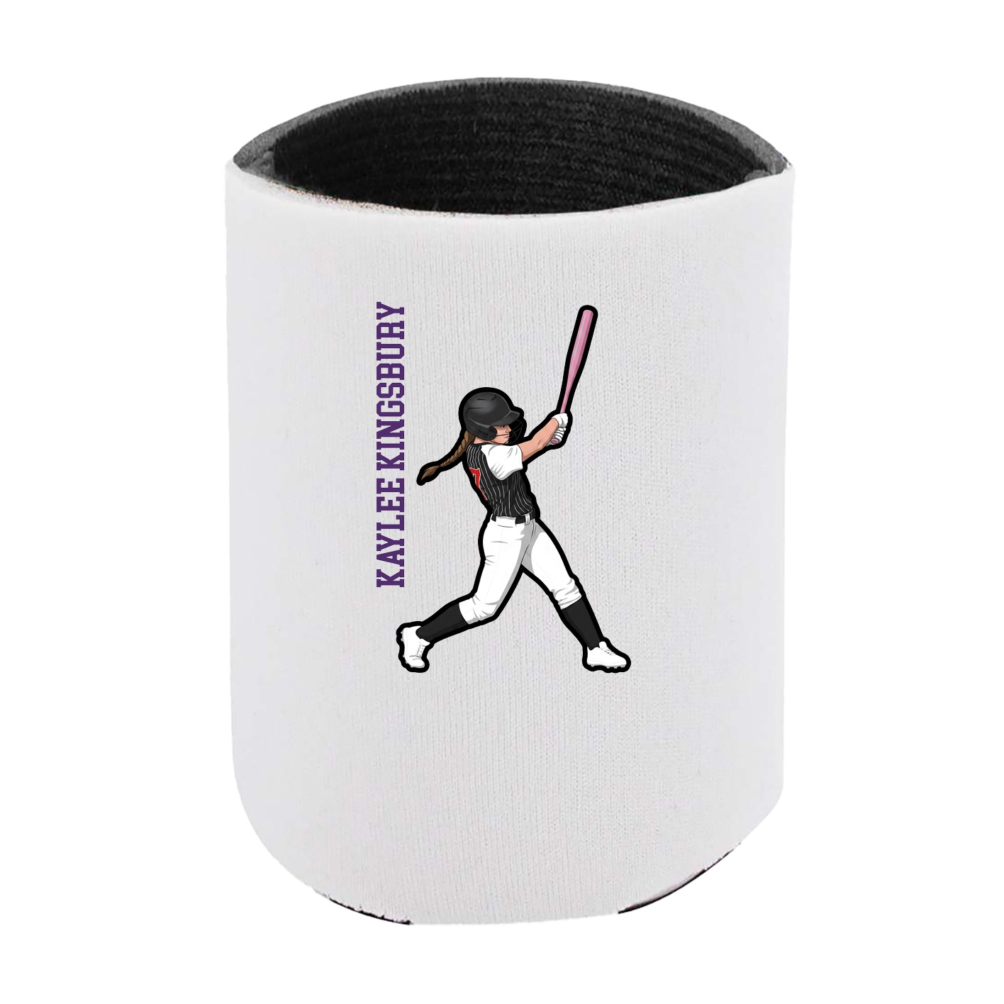 Can Holder — Name Vertical in White