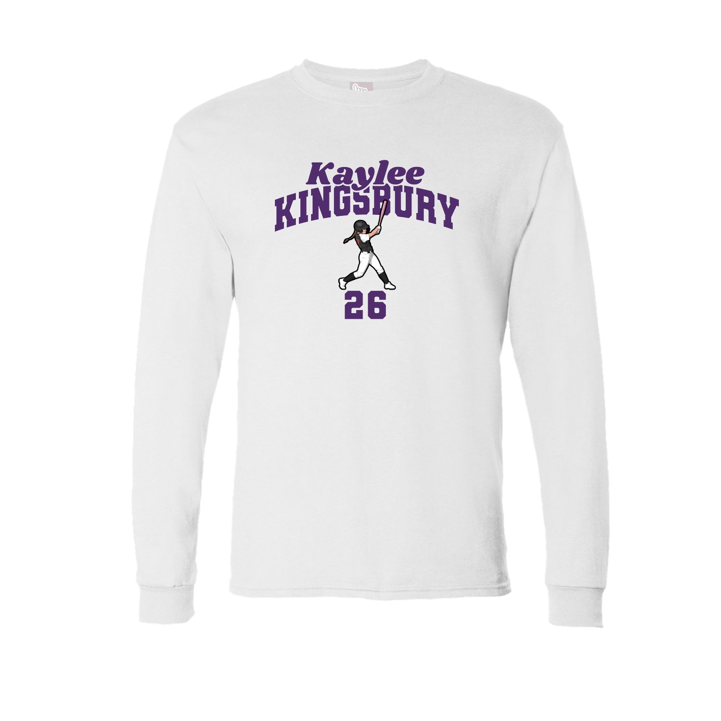 Long Sleeve Tee — Signature Arch in White
