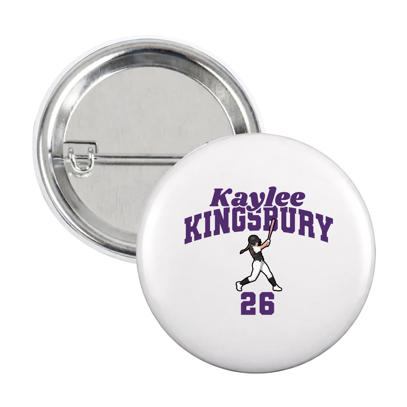Game Day Button — Signature Arch in White