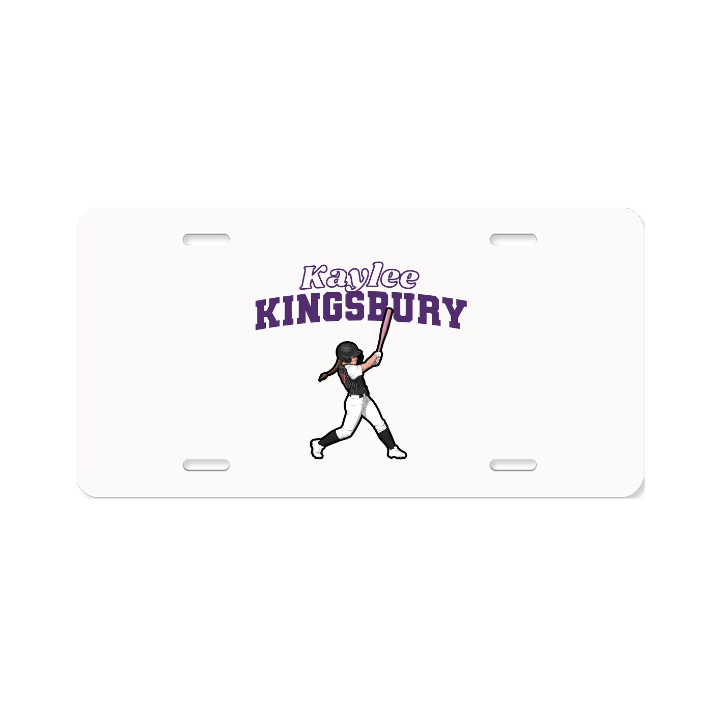 License Plate — Name Arch in Classic
