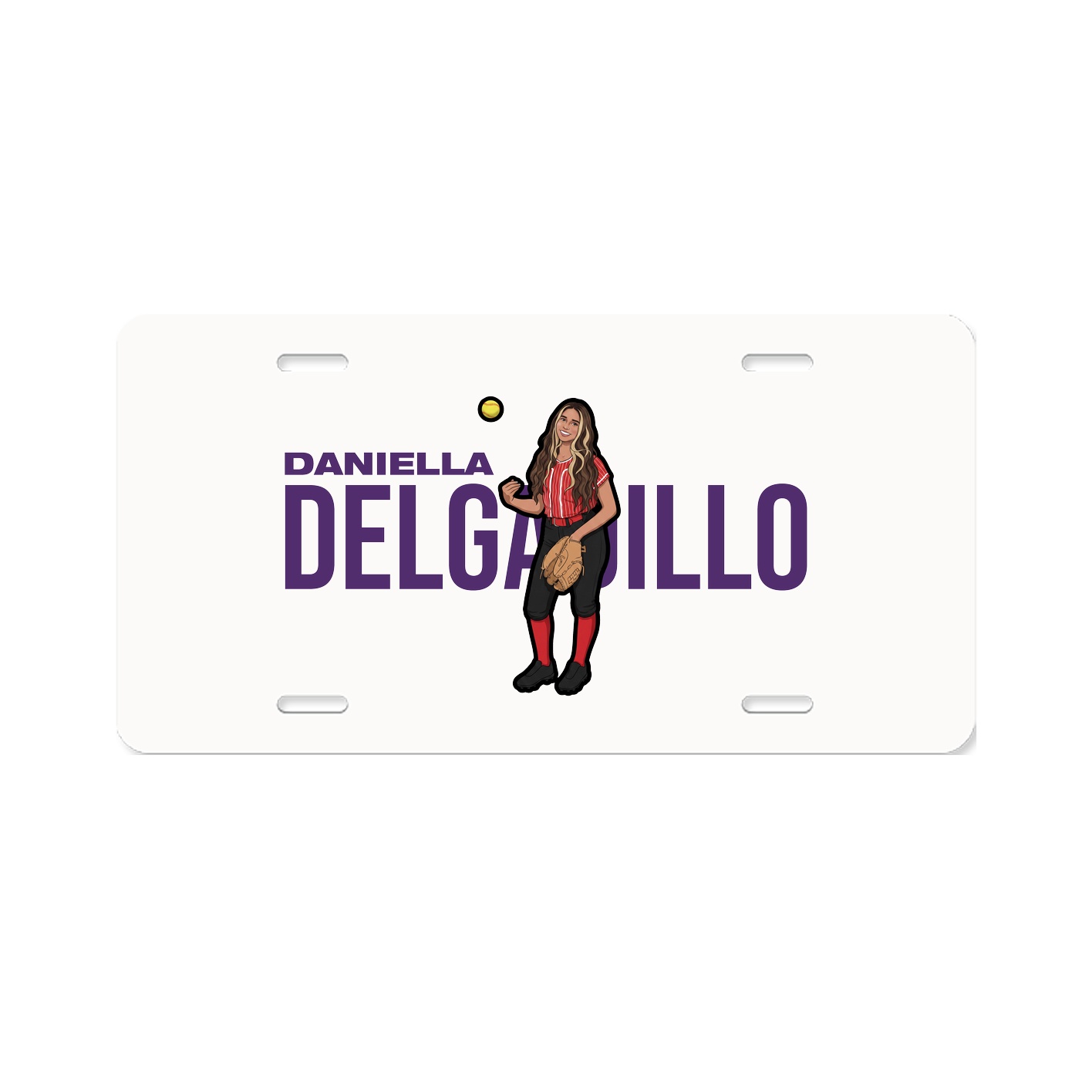 License Plate — Player Name in Classic