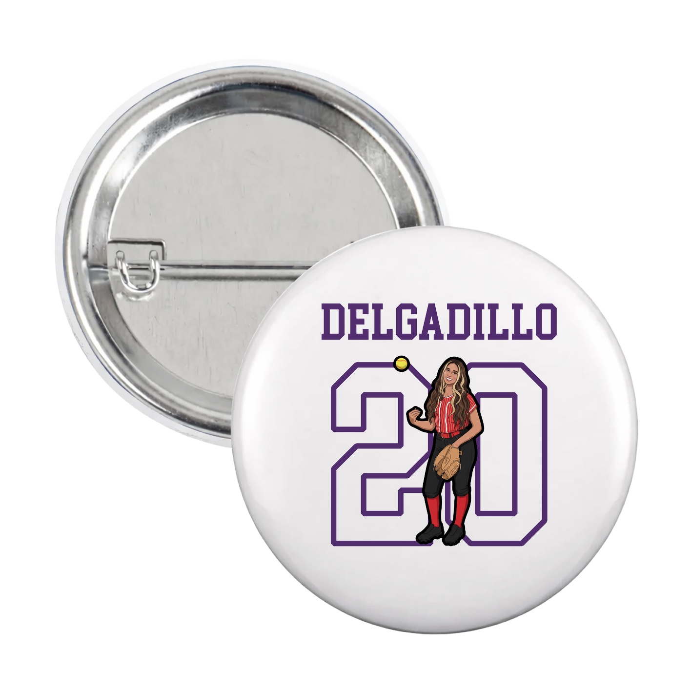 Game Day Button — Shirsey in White