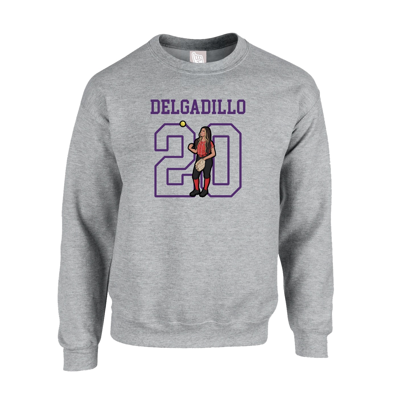 Fleece Crew — Shirsey in Grey