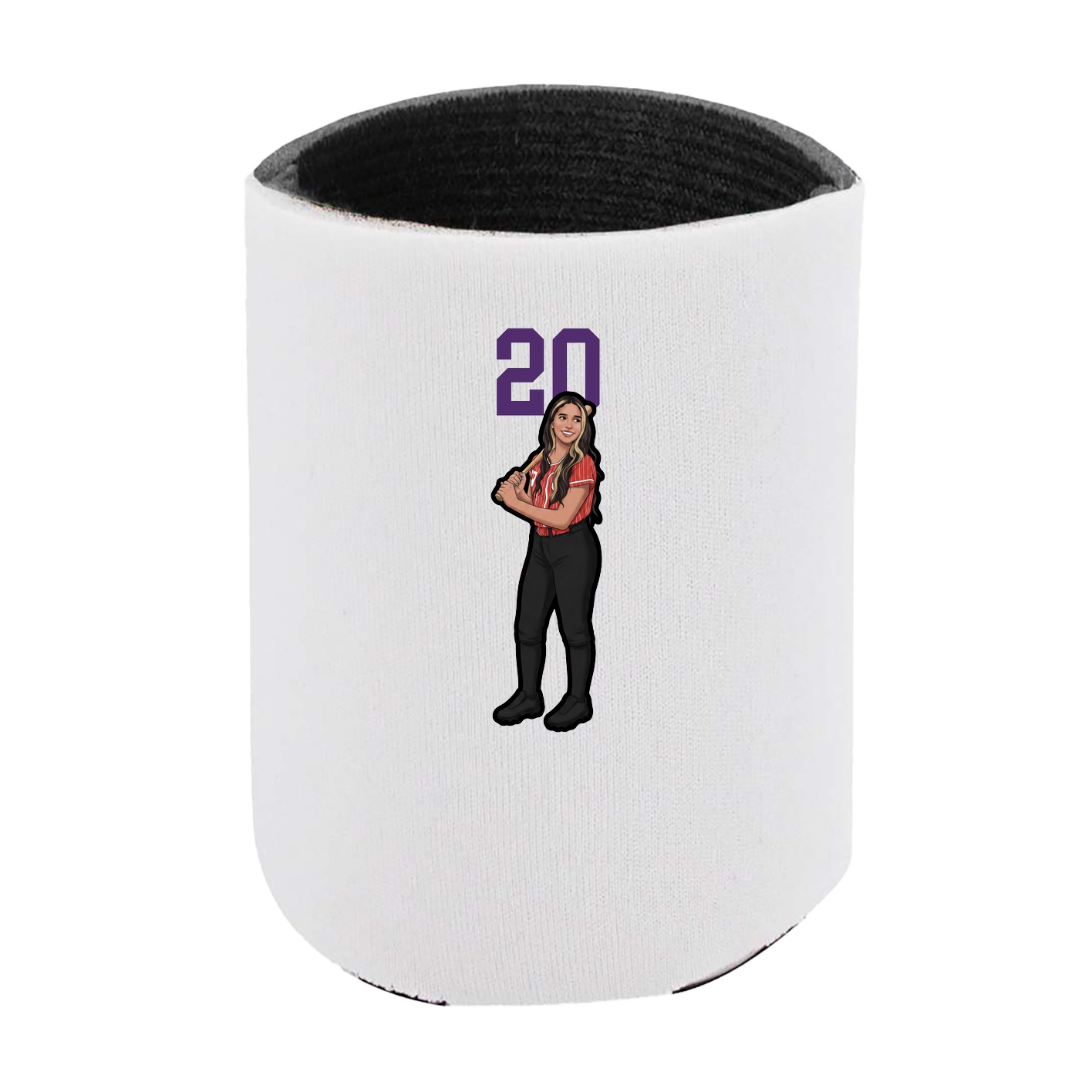 Can Holder — Number Top in White