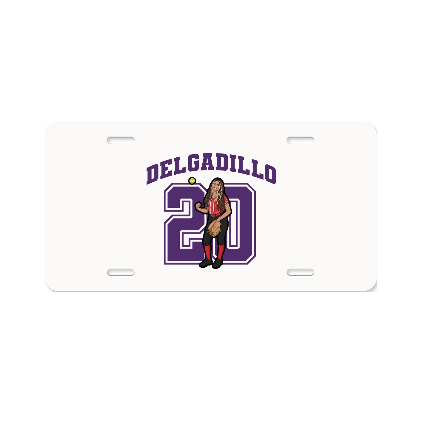 License Plate — Number in Classic