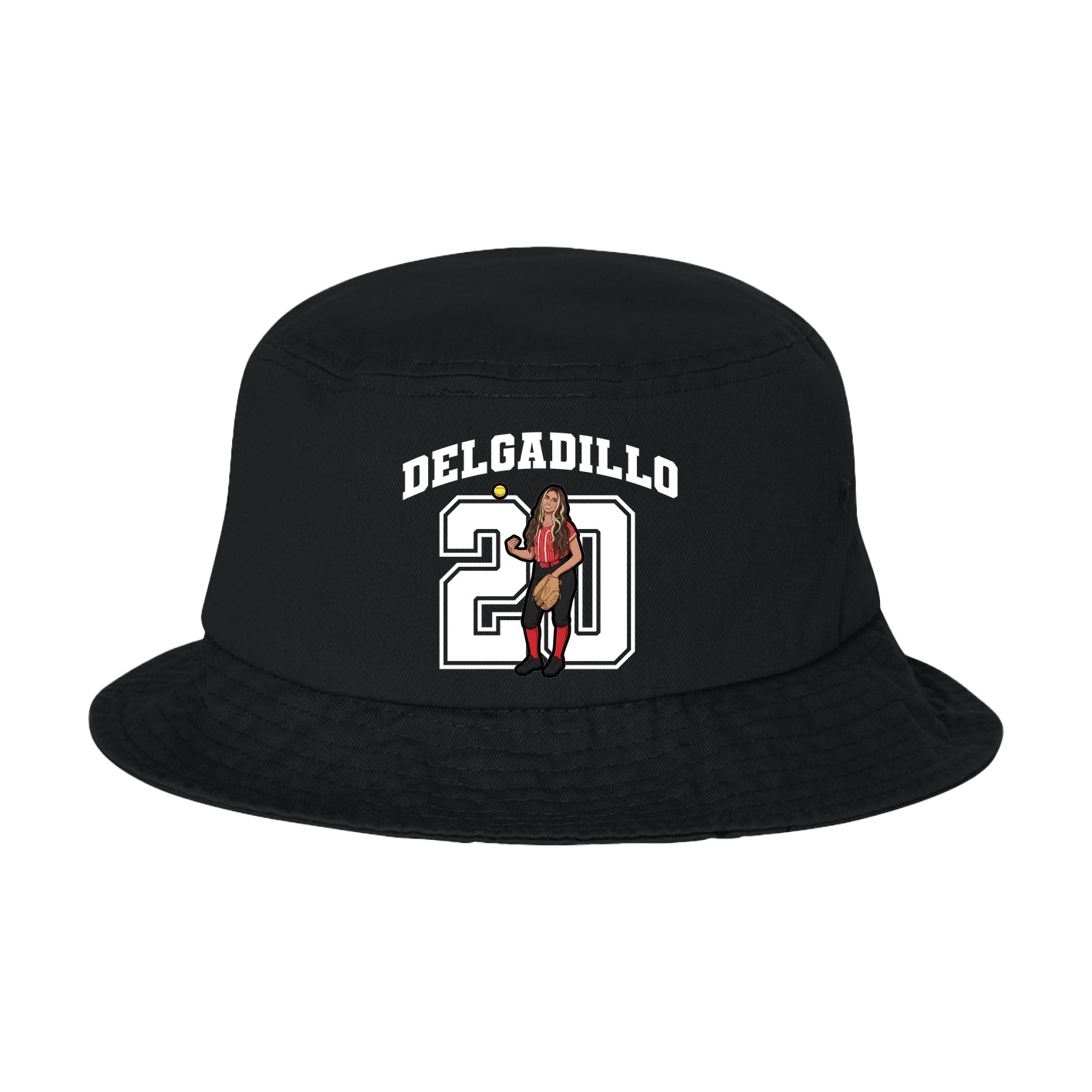 Bucket Cap — Number in Black