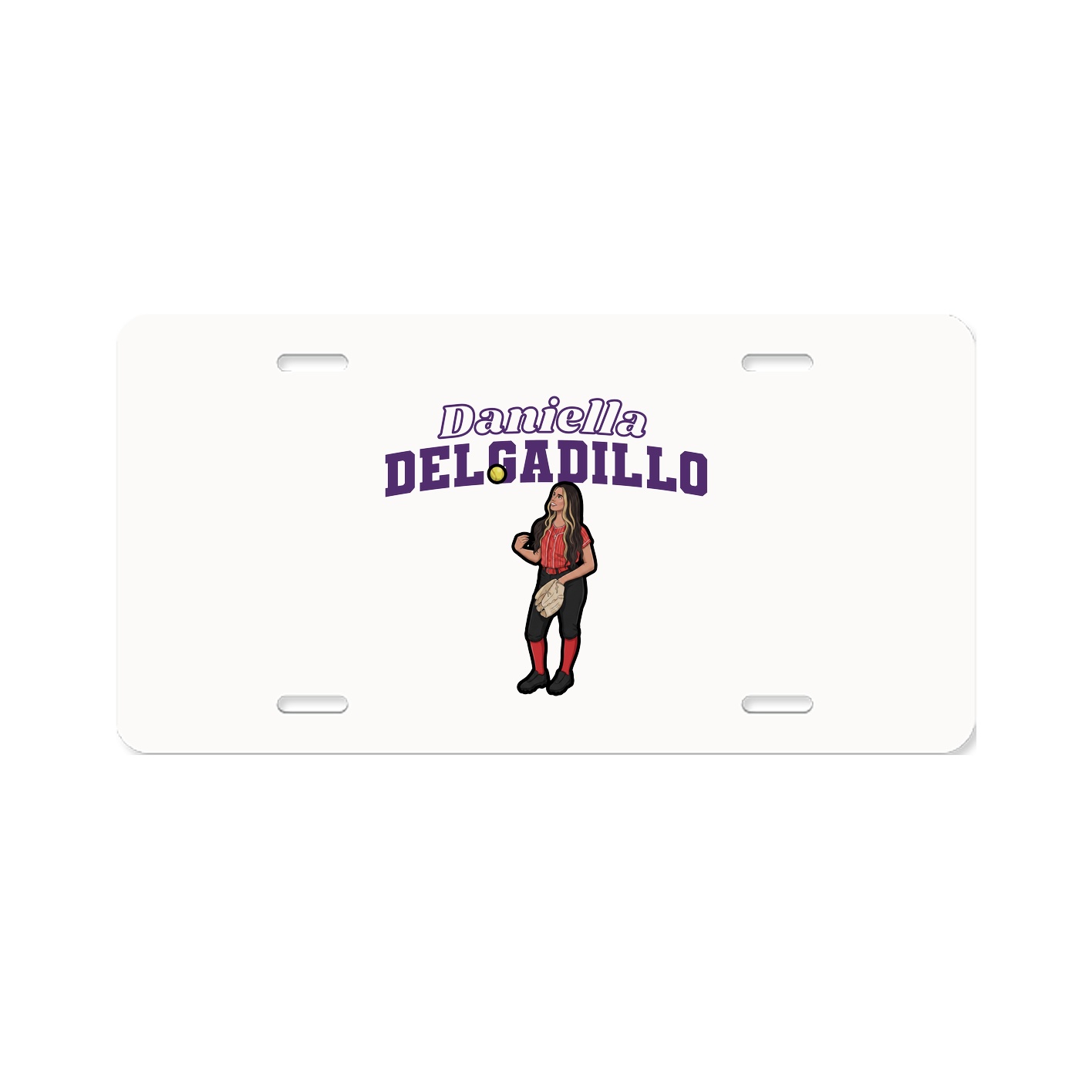 License Plate — Name Arch in Classic