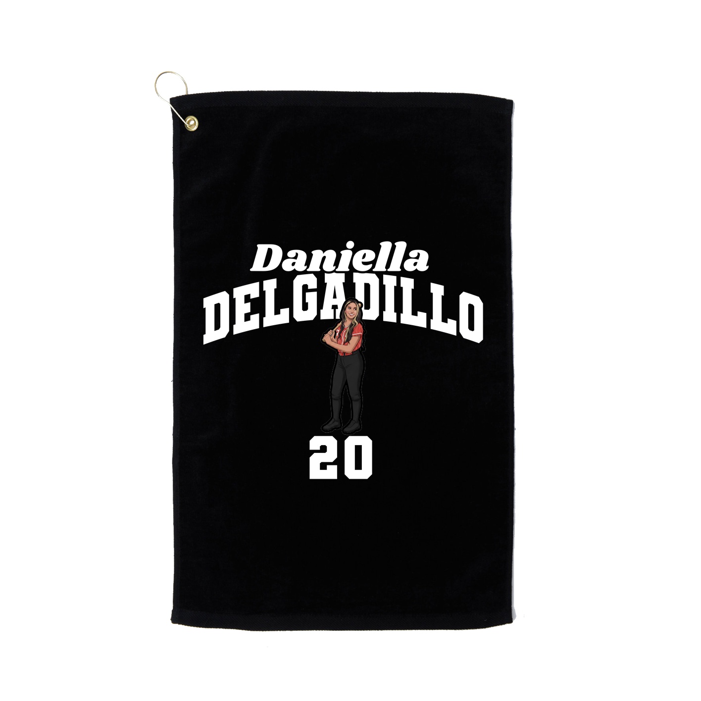 Golf Towel — Signature Arch in Black