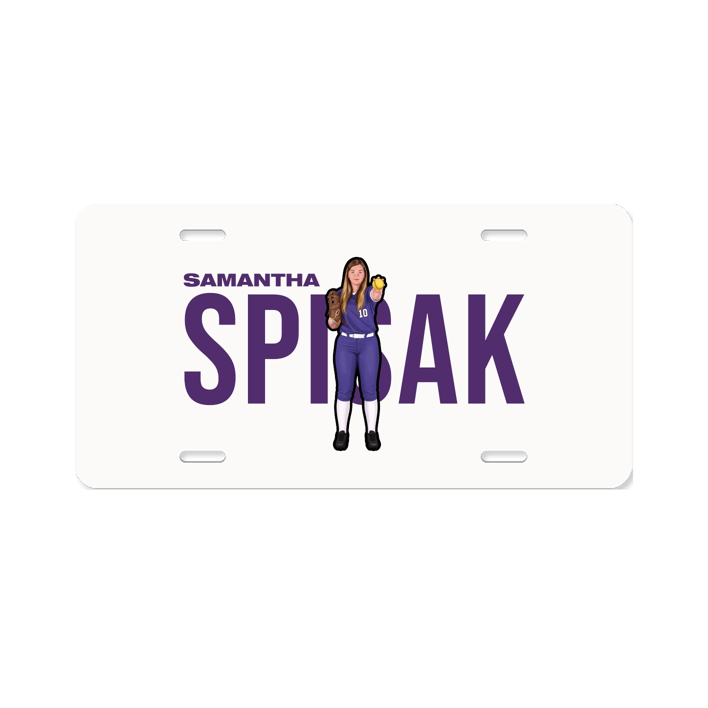 License Plate — Player Name in Classic