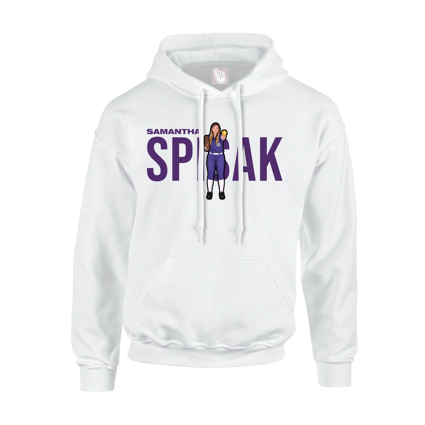 Hoodie — Player Name in White