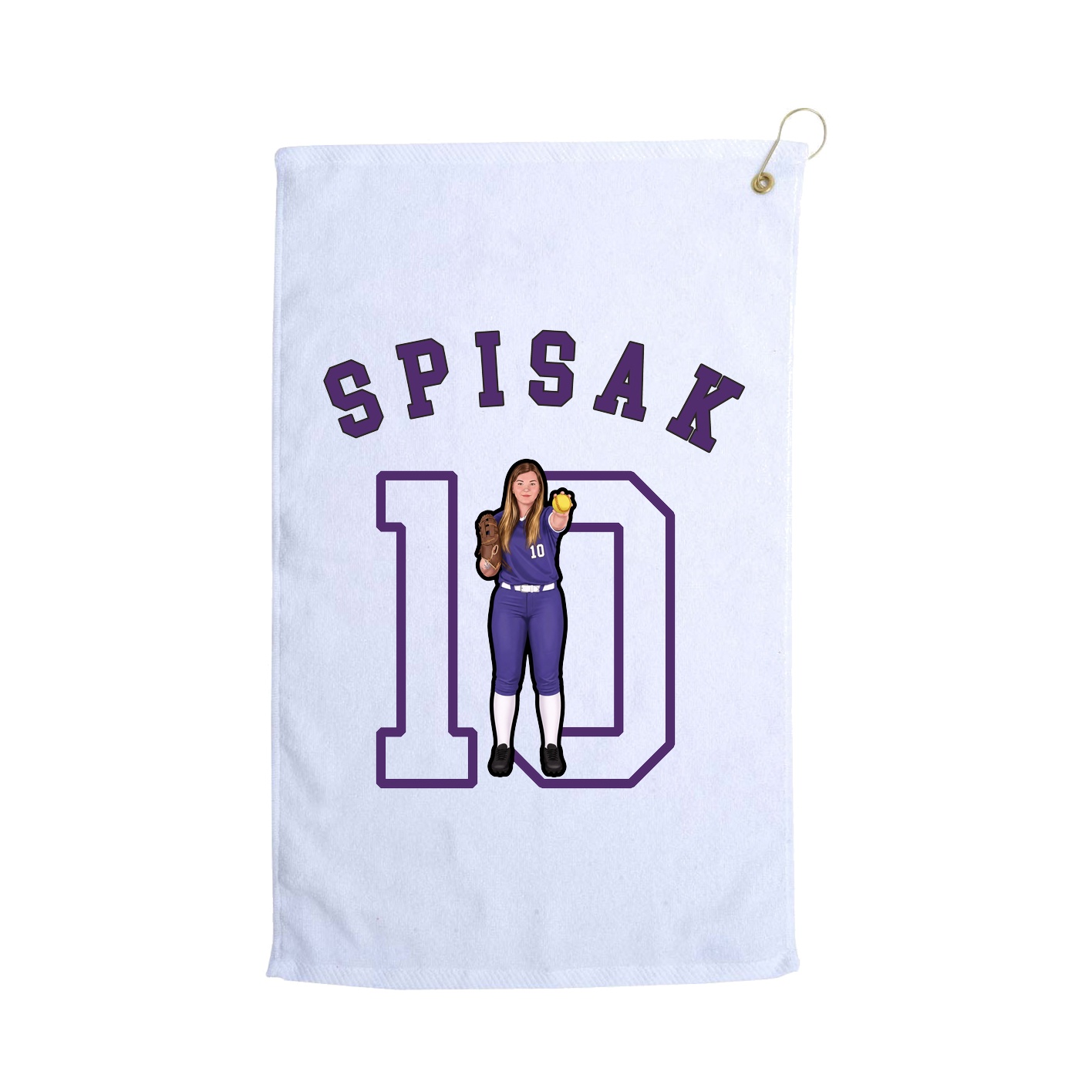 Golf Towel — Shirsey Arch in White