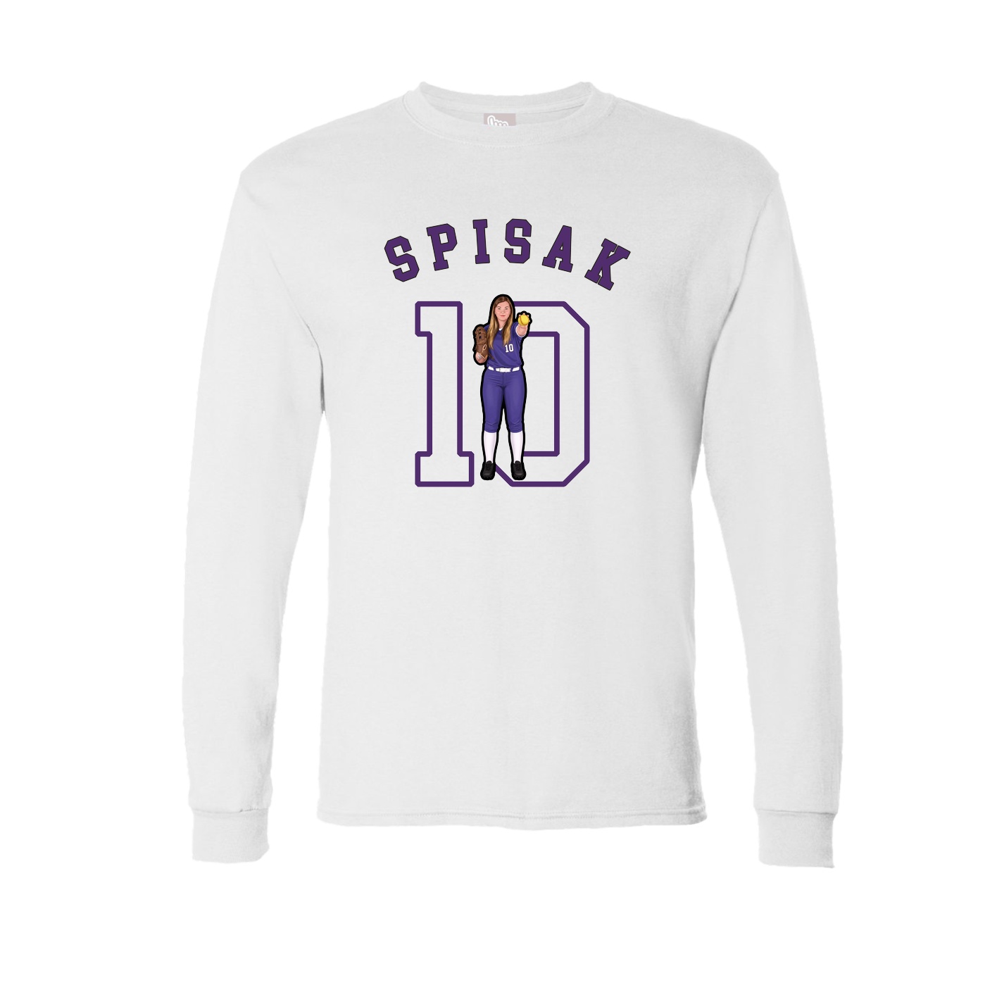 Long Sleeve Tee — Shirsey Arch in White