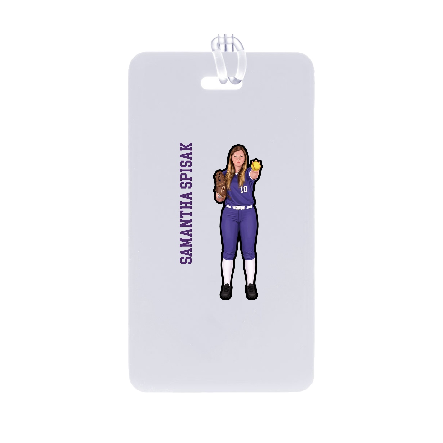 Bag Tag — Name Vertical in Classic