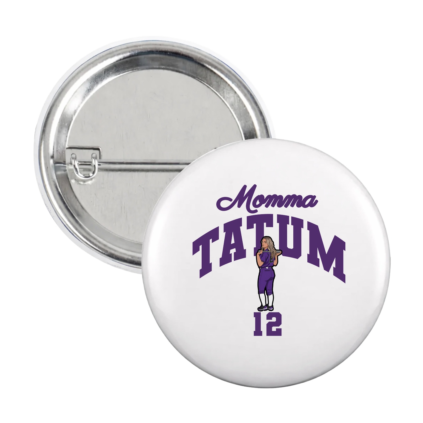 Game Day Button — Mothers Day Arch in White