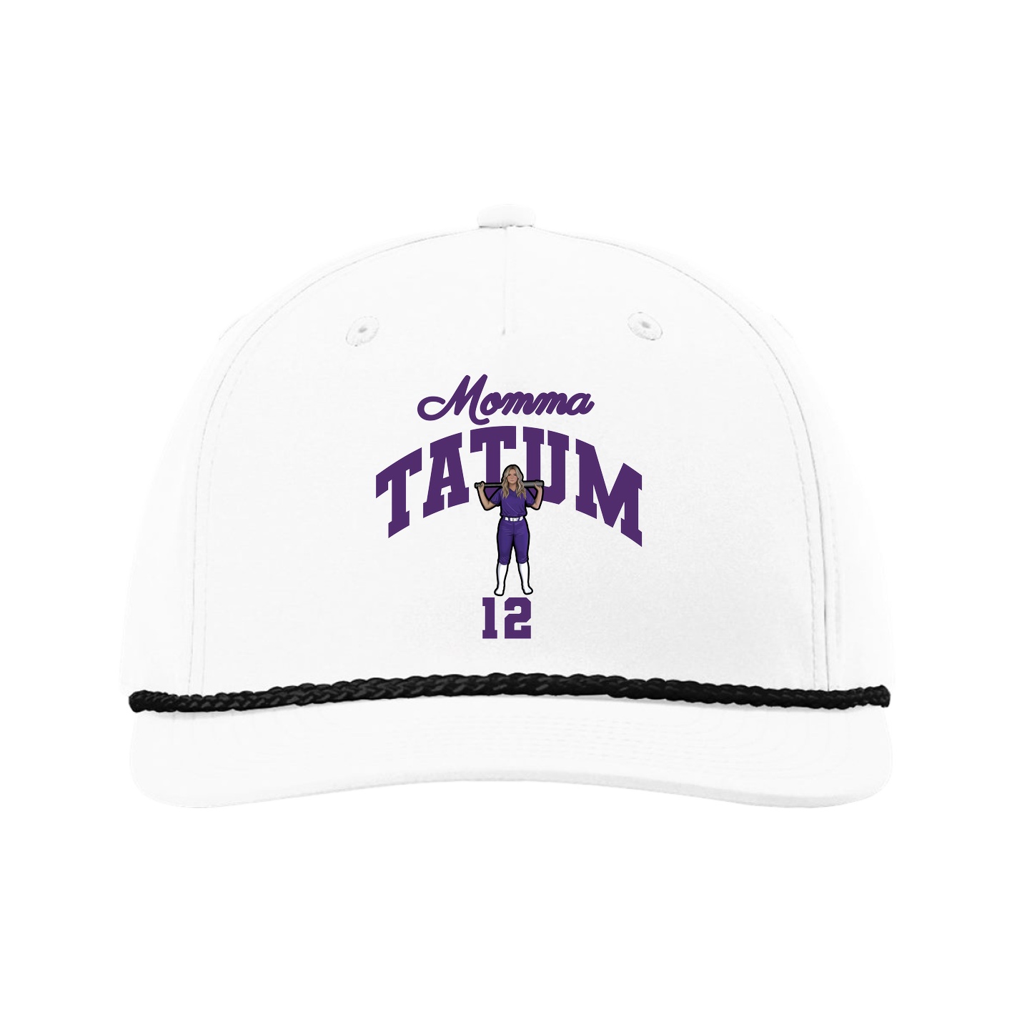 Five-Panel Classic Rope Cap — Mothers Day Arch in White