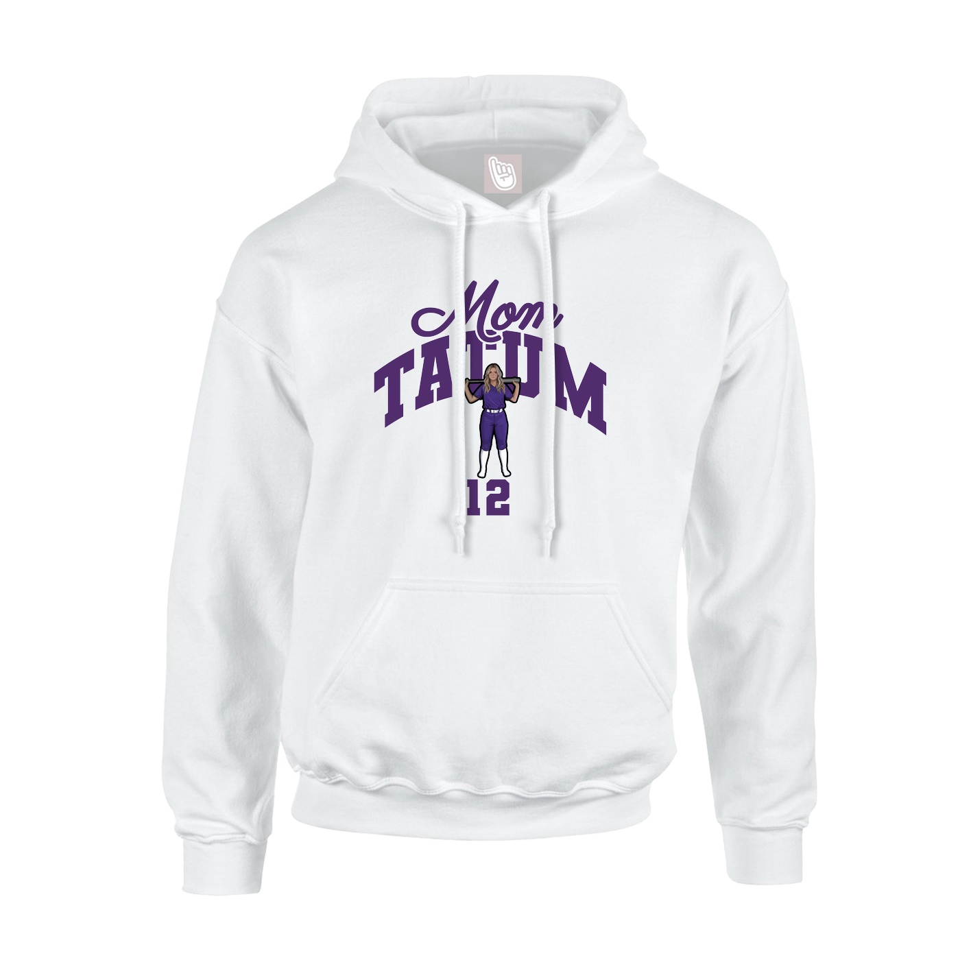 Youth Hoodie — Mothers Day Arch in White