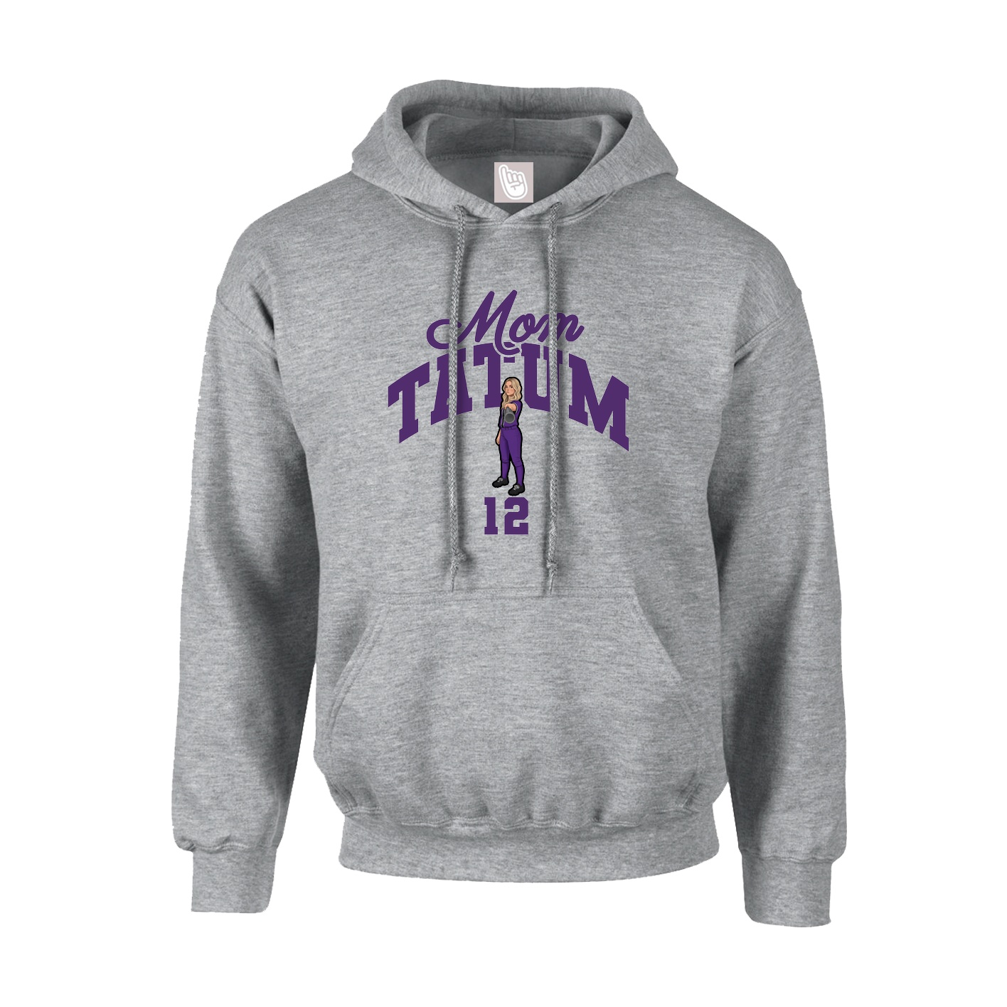 Hoodie — Mothers Day Arch in Grey