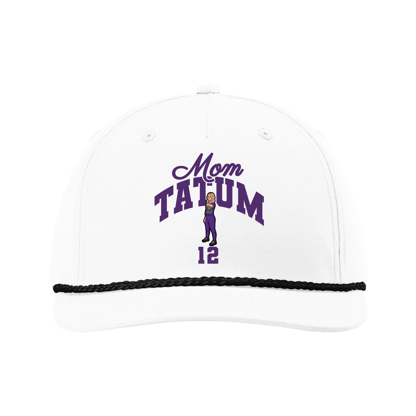 Five-Panel Classic Rope Cap — Mothers Day Arch in White