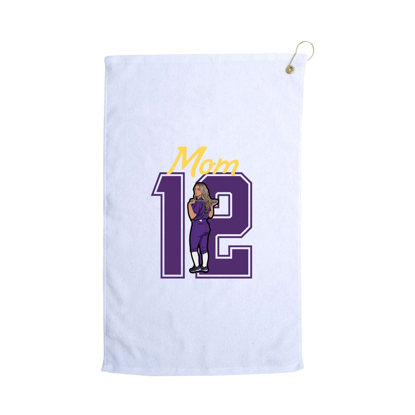 Golf Towel — Mothers Day Shirsey in White