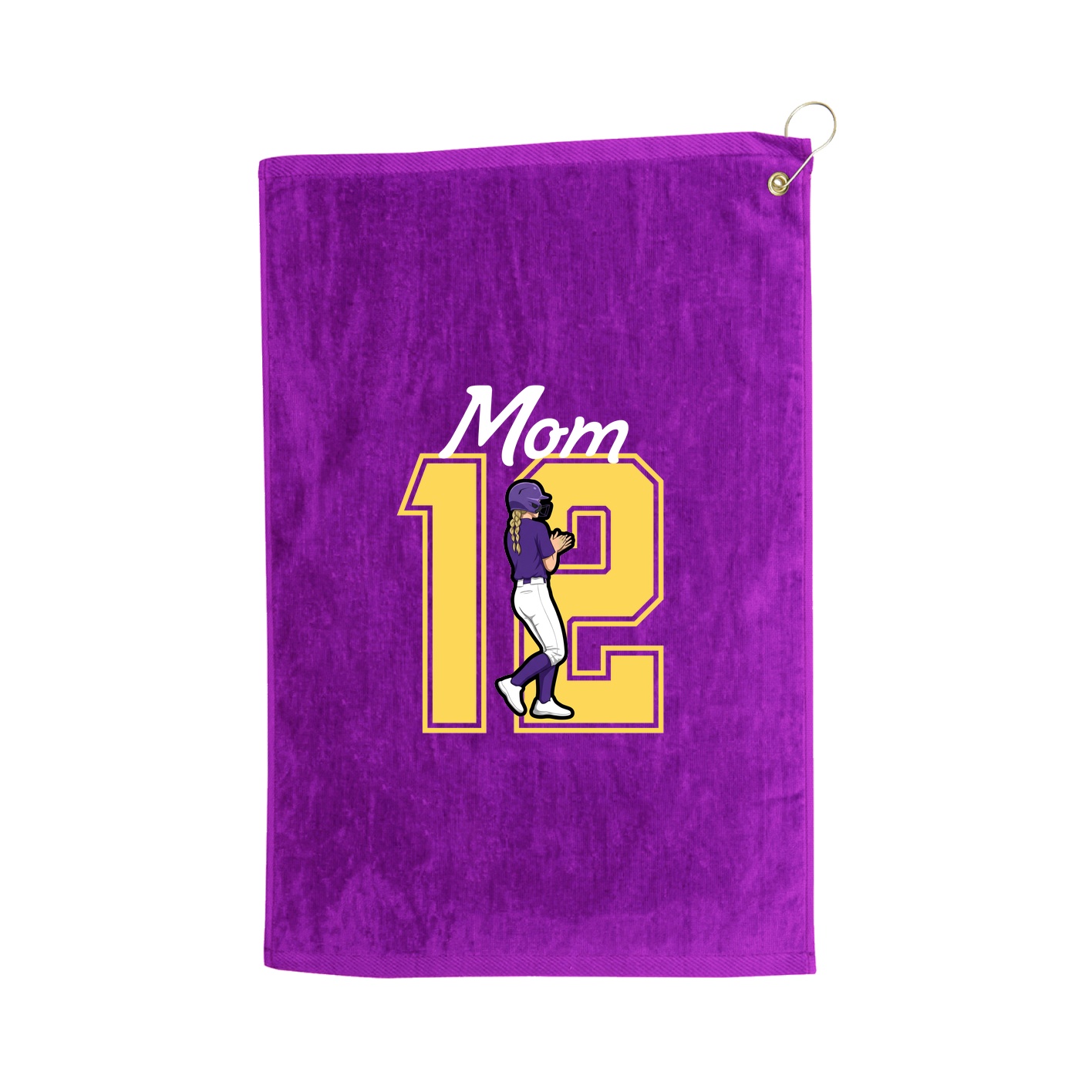 Golf Towel — Mothers Day Shirsey in Purple