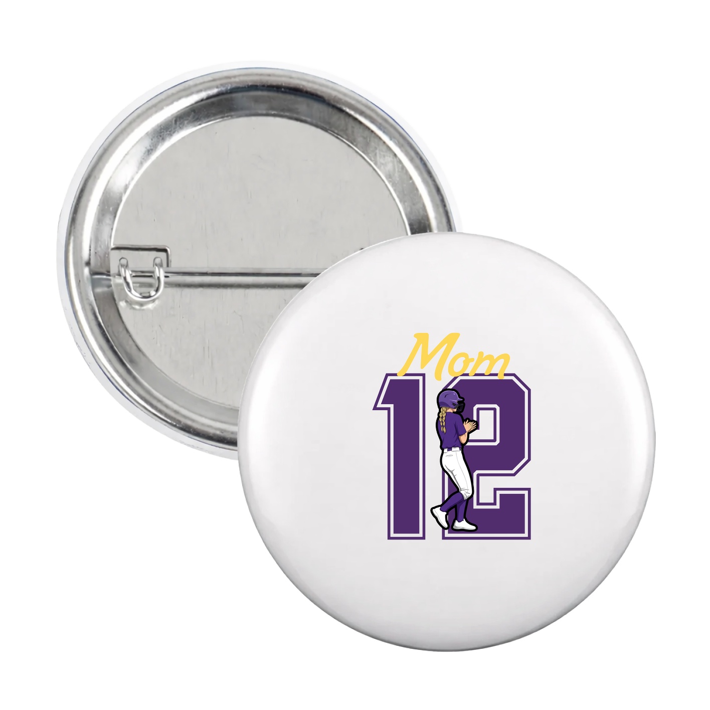 Game Day Button — Mothers Day Shirsey in White