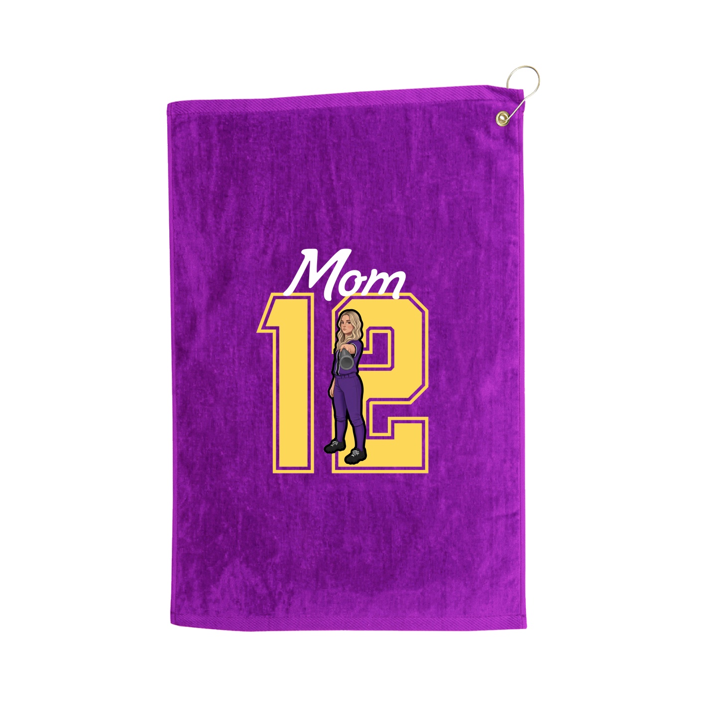 Golf Towel — Mothers Day Shirsey in Purple