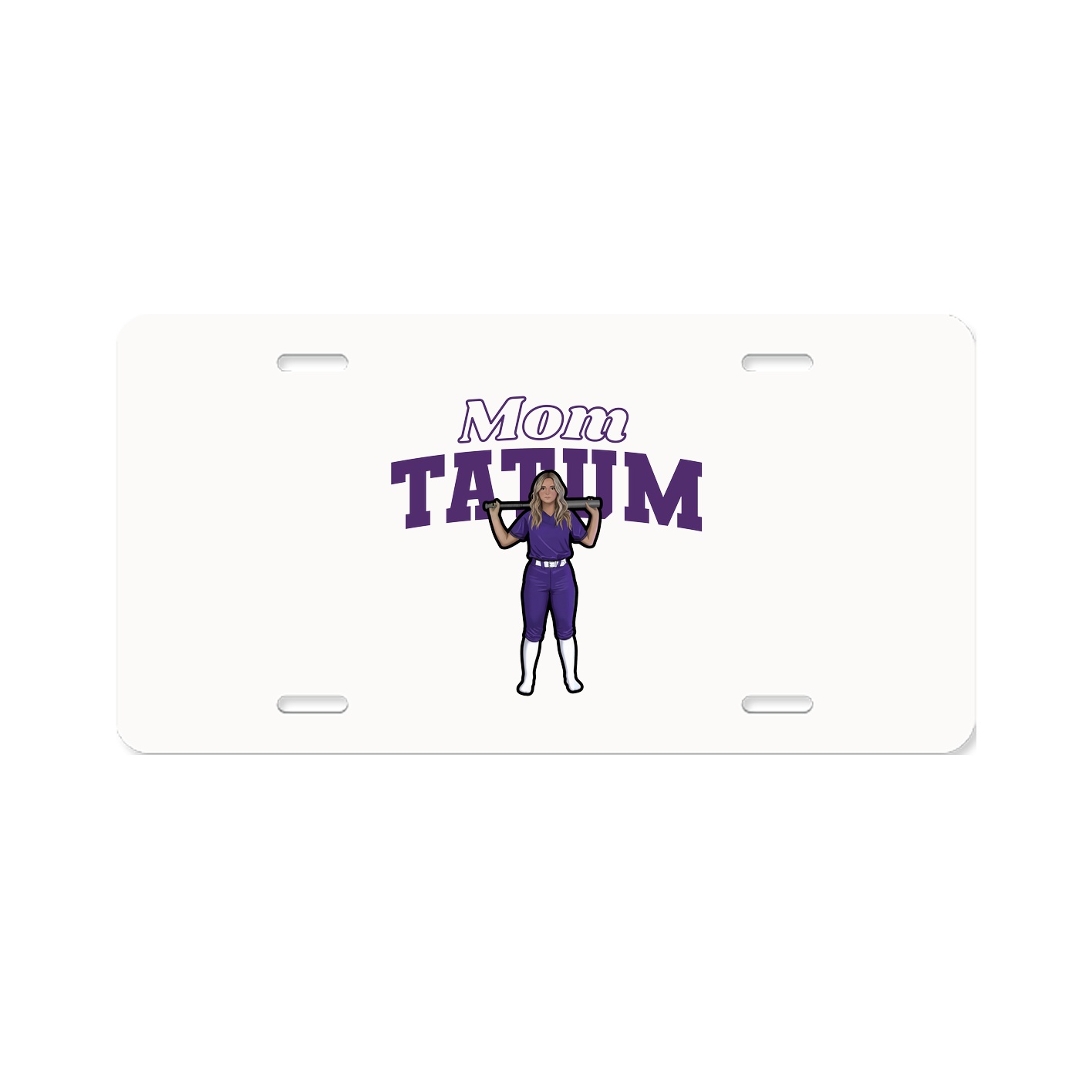 License Plate — Mothers Day Block in Classic