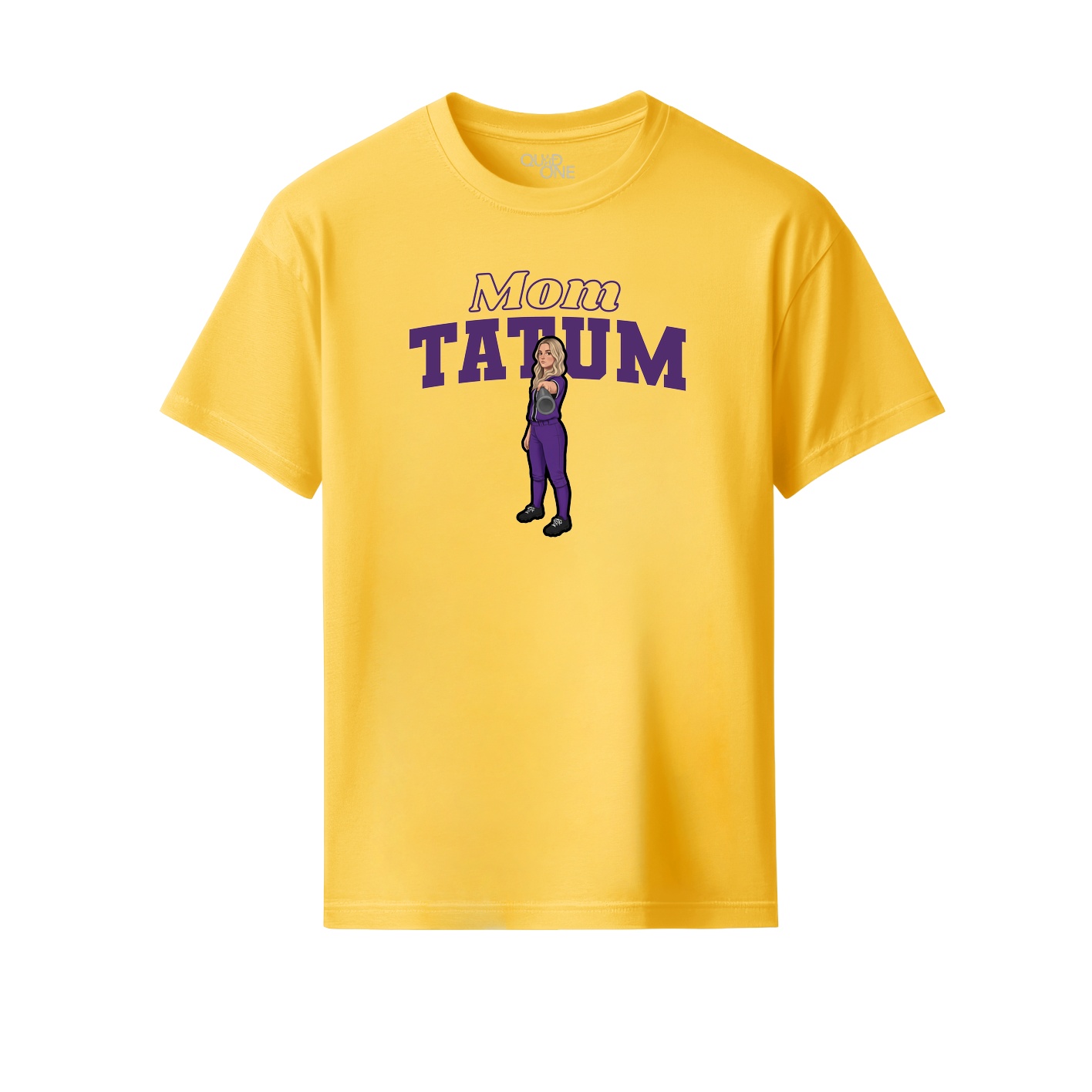 Youth Tee — Mothers Day Block in Yellow