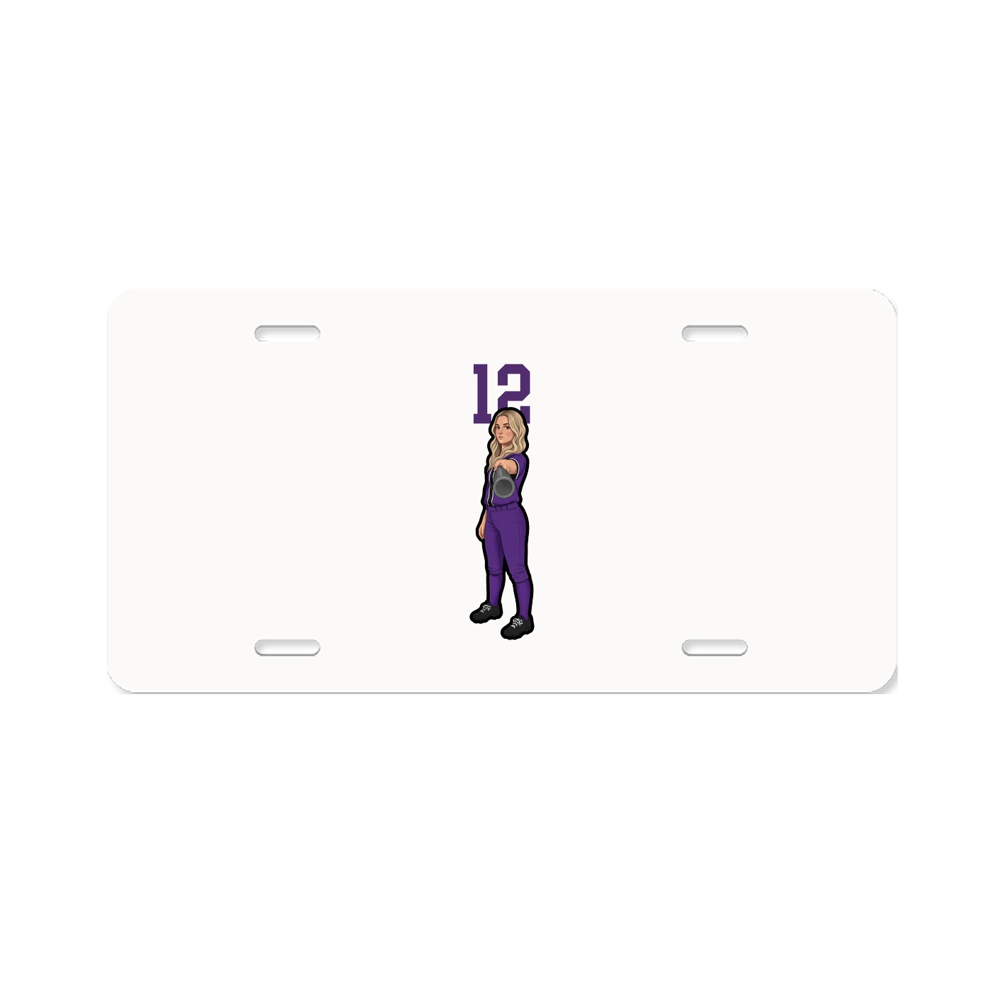 License Plate — Number Top in Classic