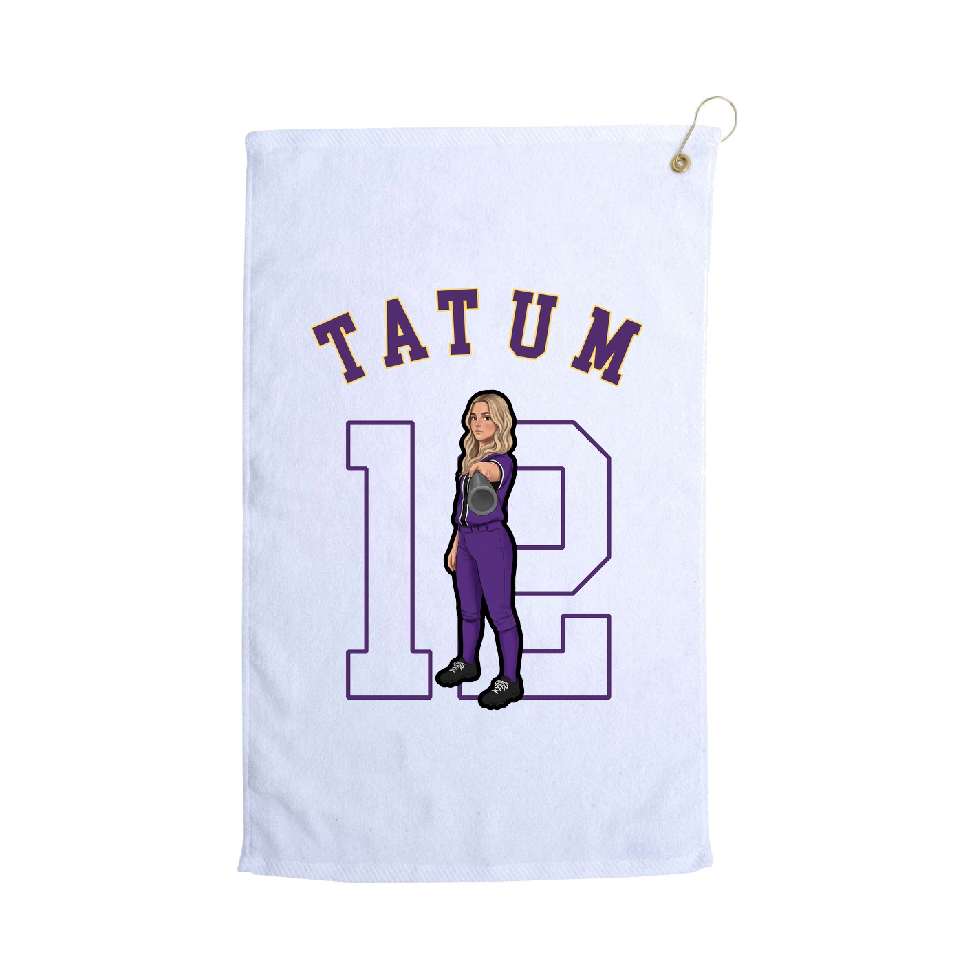 Golf Towel — Shirsey Arch in White