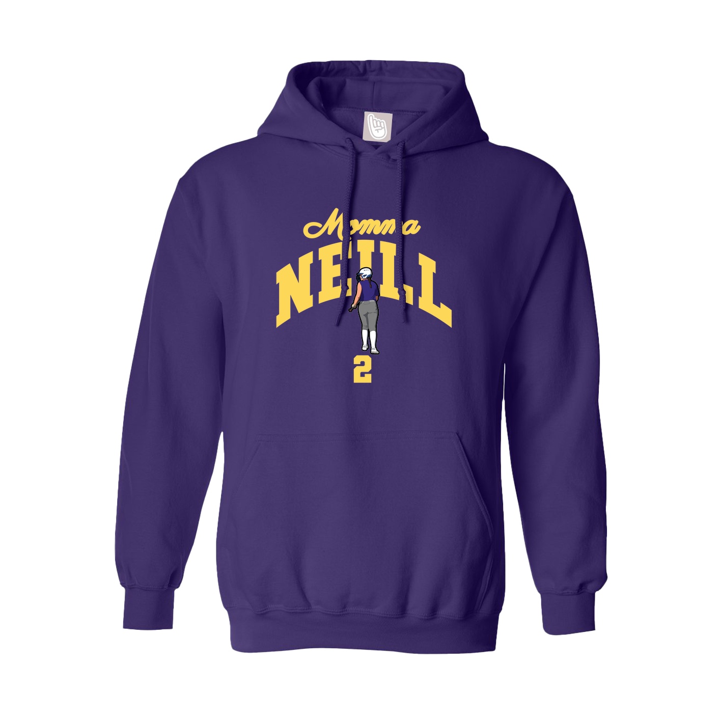 Youth Hoodie — Mothers Day Arch in Purple