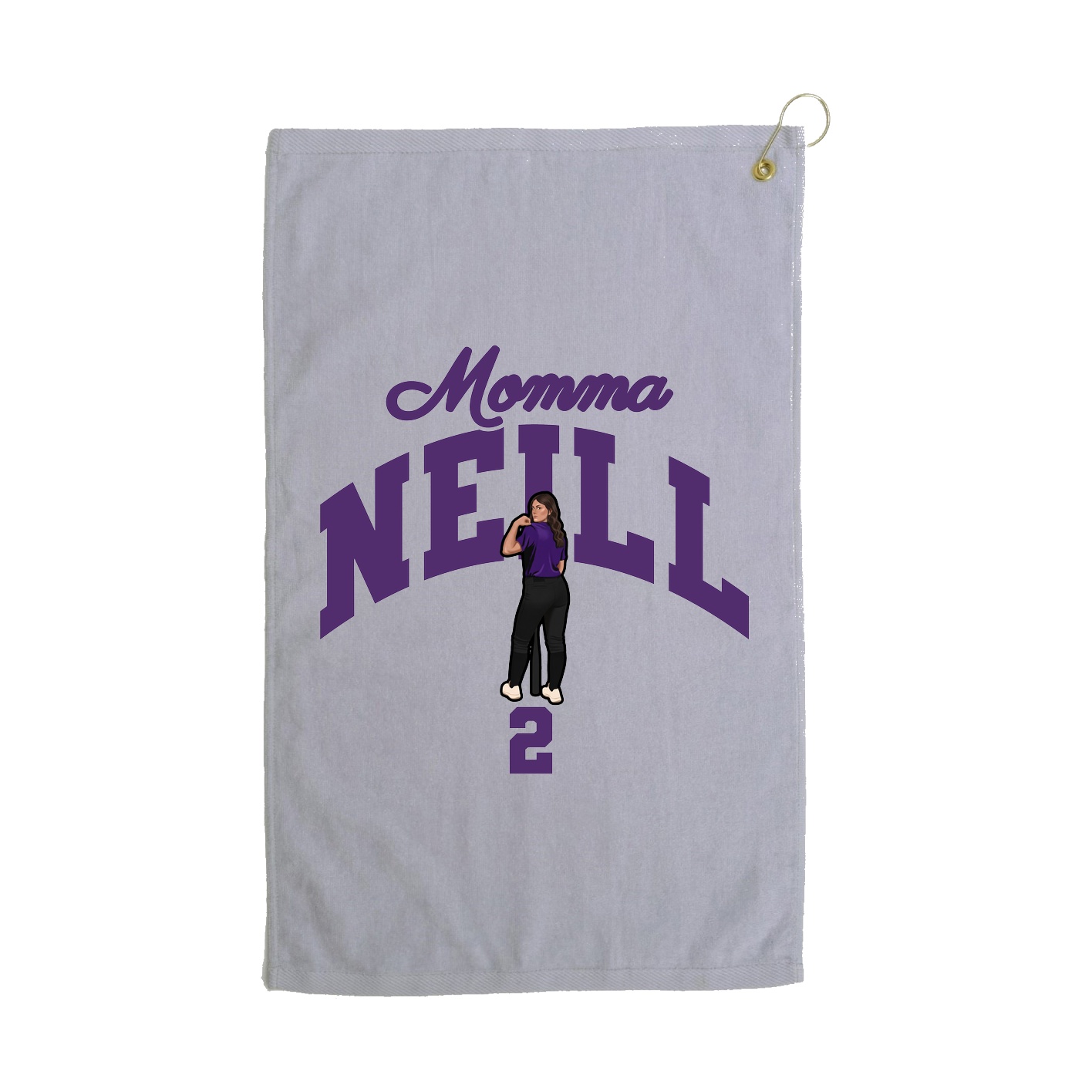 Golf Towel — Mothers Day Arch in Grey